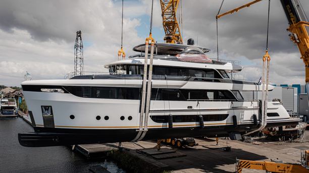 35m Van der Valk Superyacht Lalabe Launched in the Netherlands