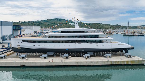 WATCH: ISA Yachts Launches 80m Superyacht Belita as New Shipyard Flagship