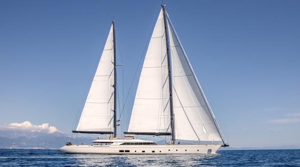 60m Perini Navi Sailing Yacht Katana Delivered by The Italian Sea Group