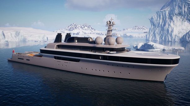  First Renderings of 114m Lurssen Superyacht Project Cosmos Revealed 