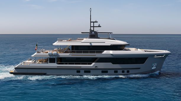 Ocean King Explorer 34M Yacht Reveals Bold Grid-Led Interior Design 