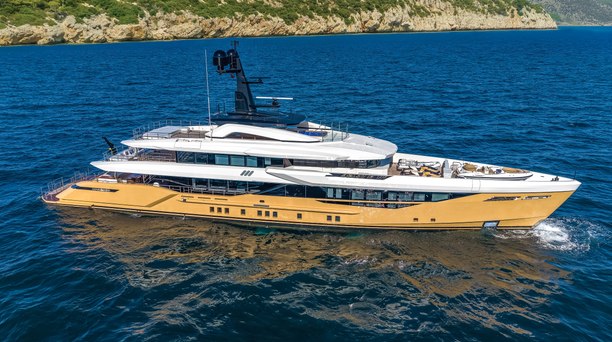 First 52m Bilgin 170 Superyacht Tamasha Delivered With Custom Brown Hull