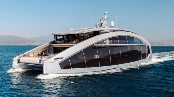 Radical 44m Tecnomar catamaran This Is It offered for sale for first time
