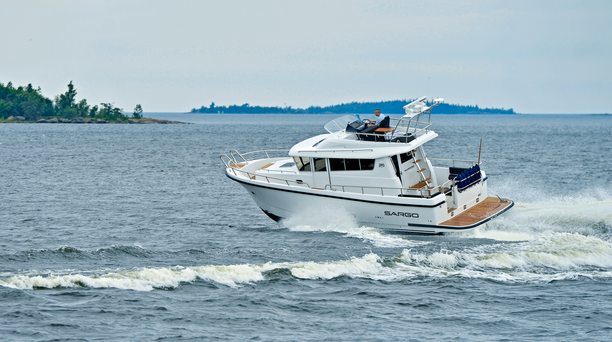 Stylish Flybridge on the Sargo 36 FLY