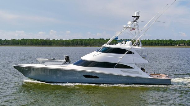 $495K Price Drop on 28m Viking 92EB Sportsfisher Yacht Touche 