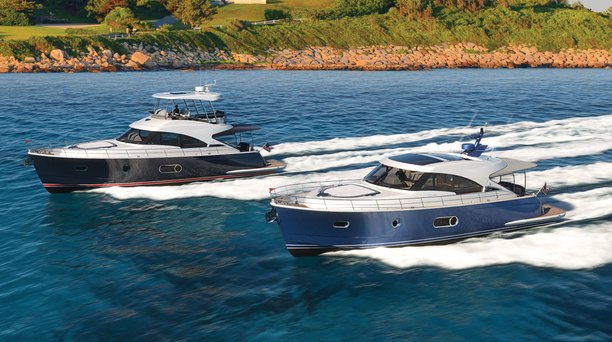 New Riviera Belize 55 Sedan and Daybridge Boats Revealed With Downeaster Styling