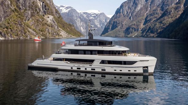 WATCH: New 40m Bering 130 Superyacht Revealed as First Vector Yacht