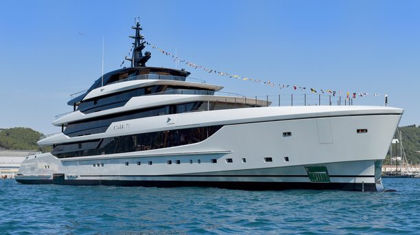 WATCH: Sanlorenzo Launches Second 74Steel Superyacht Virtuosity