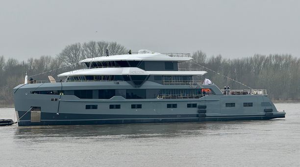 61m Leapher Polar Explorer Yacht Horizon Launched in the Netherlands
