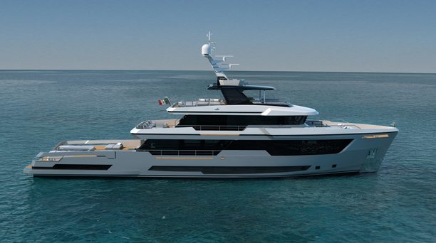 WATCH: Interiors of First Columbus Crossover 42 Superyacht Big Naan Revealed