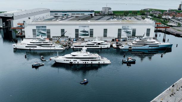74m Amels 242 Superyacht Synthesis Returns to the Water Following Refit