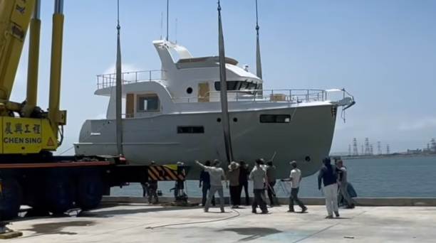 WATCH: Next-Gen Nordhavn 46 Motor Yacht Launched 37 Years After Original Model