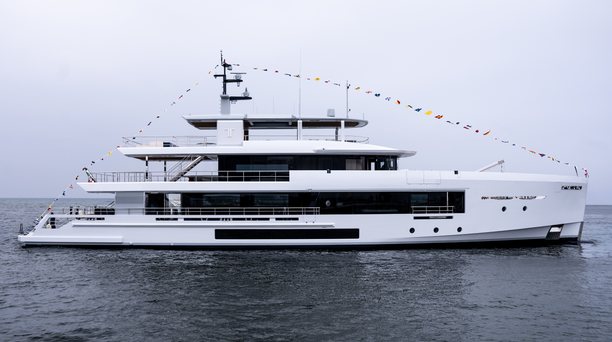 45m Custom Explorer Yacht TREMENDA Launched by Cantiere delle Marche