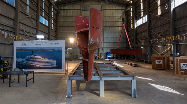 Keel Laid for First Ada Yacht Works 50m Elite Series Yacht