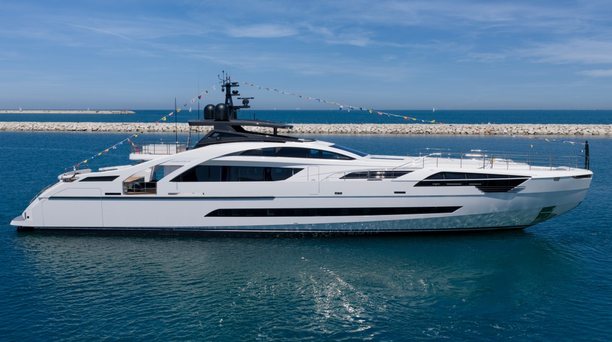 Pershing Launches Fifth 43m Pershing 140 Superyacht at Ancona Yard