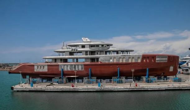 80m Benetti Custom Superyacht Project Iron Man Enters Outfitting Phase
