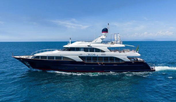37m Benetti Classic 120 Superyacht Kos Returns to the Water After Six-Month Refit 