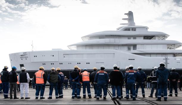 Third Amels 80 Superyacht Arrives in the Netherlands for Outfitting