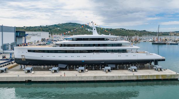 WATCH: ISA Yachts Launches 80m Superyacht Belita as New Shipyard Flagship