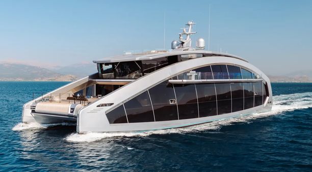 Radical 44m Tecnomar catamaran This Is It offered for sale for first time
