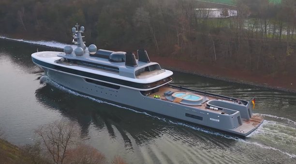 Watch the 114m Lürssen Superyacht Nausicaä in Newly Released Sea Trials Footage