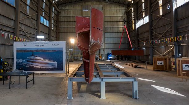 Keel Laid for First Ada Yacht Works 50m Elite Series Yacht