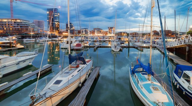 Yachts in Ocean Village Marina