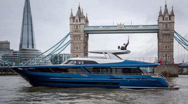 Blue Jeans spotted in London during maiden voyage