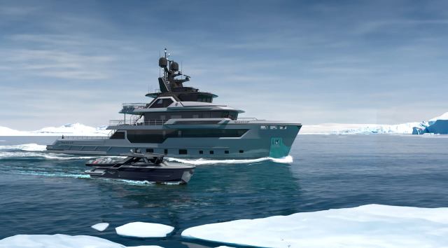 Iceman Explorer tender to support Flexplorer 146 yacht