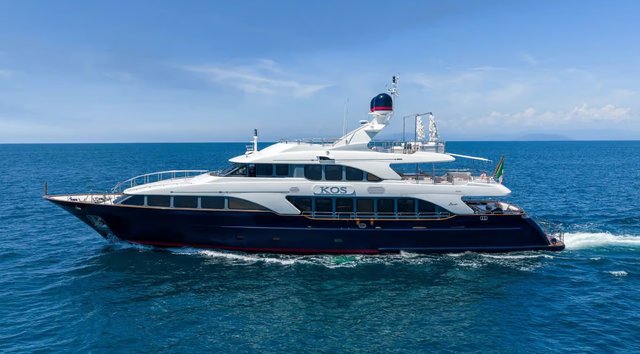 37m Benetti Classic 120 Superyacht Kos Returns to the Water After Six-Month Refit 