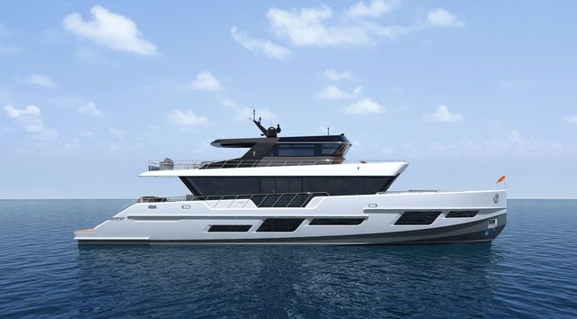 Jozeph Forakis designs CLX96 superyacht with extended upper deck and ‘Portuguese Terrazza’