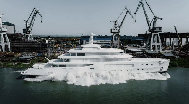 Fourth Amels 80 Superyacht Launched in Galati 