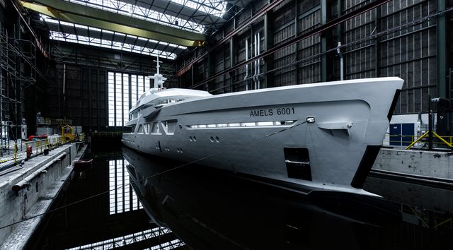 First Amels 60 superyacht enters outfitting phase