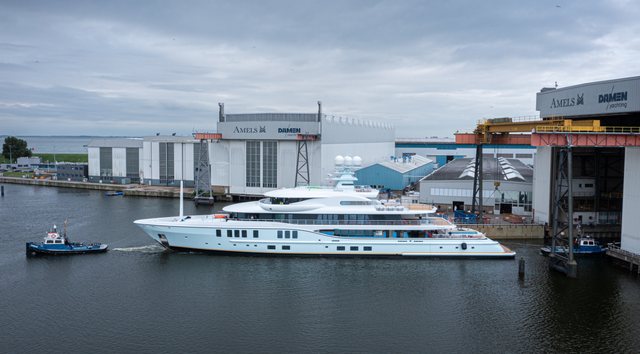 Amels 74m superyacht 'Project Shadow' nears delivery