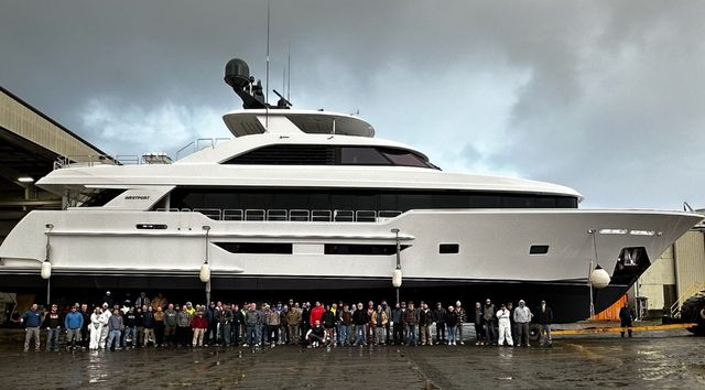 First Westport 117 Yacht PRICELESS Launched for Sea Trials