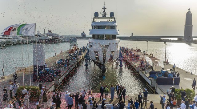 Benetti B.YOND 37m launches first hull in Livorno