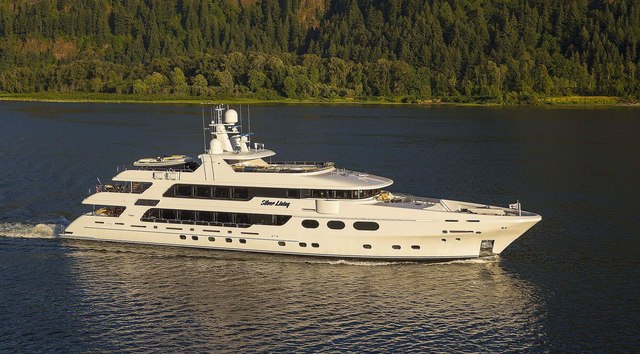 50m Christensen Custom Superyacht Silver Lining Listed for Sale 