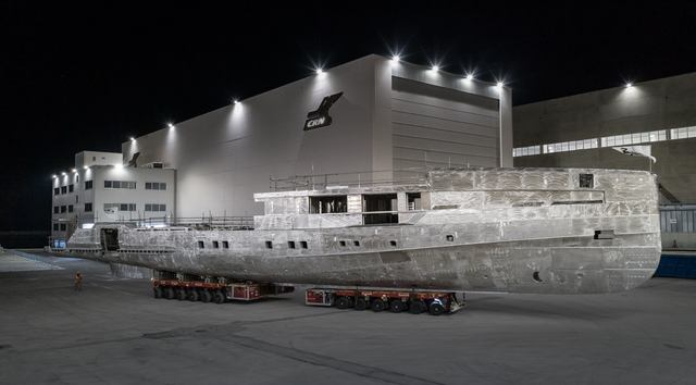 CRN’s ‘fully-custom’ 142 superyacht taking shape