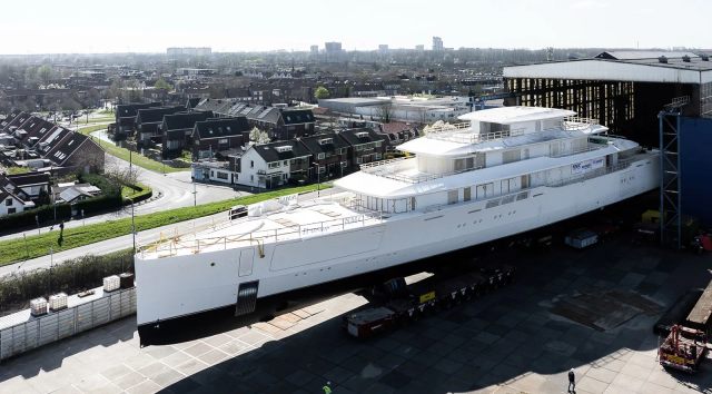 Feadship’s 80m Superyacht Thalassa Prepares for Outfitting Phase