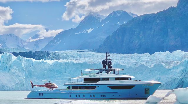 New photos capture 'Ocean Dreamwalker III' in dazzling surrounds of Alaska