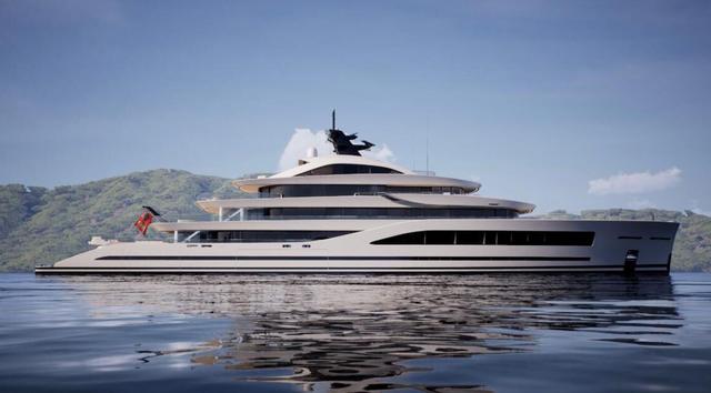 Admiral Reveals First Interior Renderings of 88m Superyacht Project SPYDER