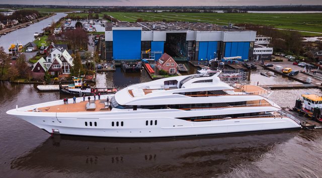 Feadship 819 (aka Project Galina) officially launched