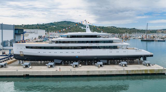 WATCH: ISA Yachts Launches 80m Superyacht Belita as New Shipyard Flagship