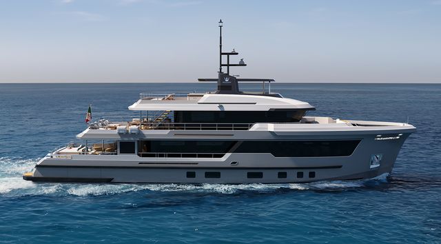 Ocean King Explorer 34M Yacht Reveals Bold Grid-Led Interior Design 