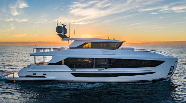 In-Build 27m Horizon FD90 Skylounge Motor Yacht Sold