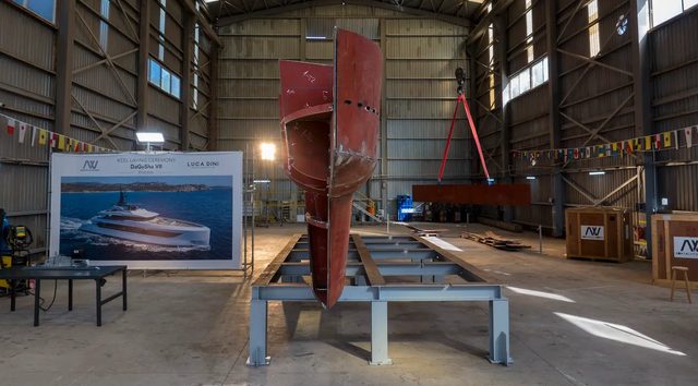 Keel Laid for First Ada Yacht Works 50m Elite Series Yacht
