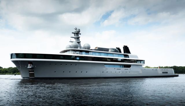 114m Lürssen Fuel-Cell Superyacht Project Cosmos Officially Launched
