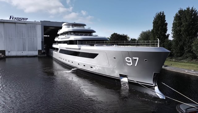 Watch Feadship Launch 80m Explorer Yacht Valor -  A Technological and Ecological Statement