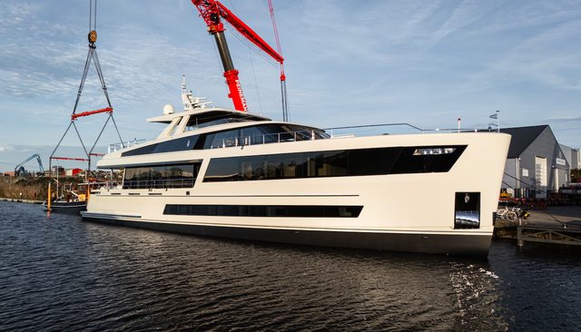 Watch the 36m Van der Valk Superyacht Jangada Launch for Repeat Owner