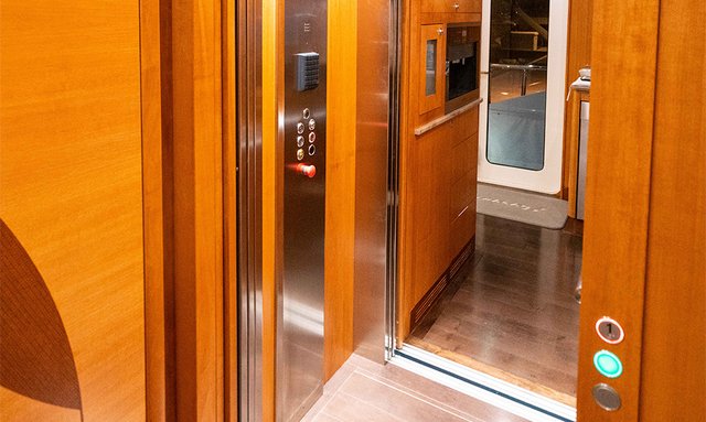 Serenity yacht Elevator Access